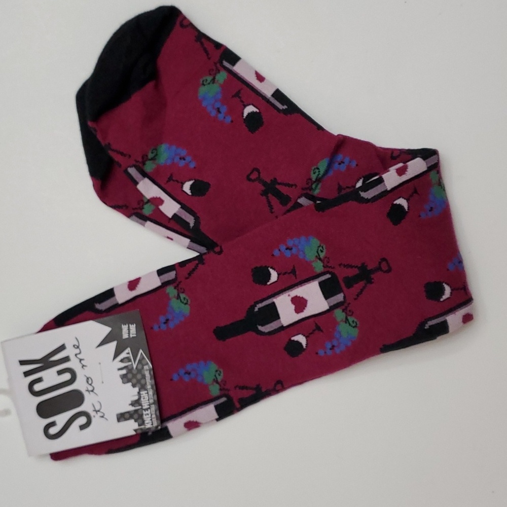Sock it to me Wine Socks Women's Crew Quirky Novelty
